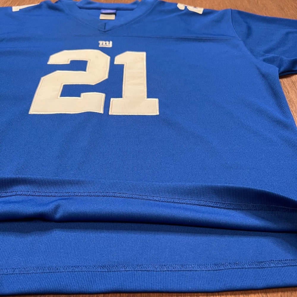 Reebok NFL New York Giants Tiki Barber 21 Jersey Blue XL R702W 06 - Picture 7 of 12